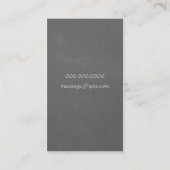 Carte de visite en pierre chaud moderne de (Dos)