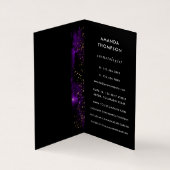 Carte de visite en pierre d'agate Galaxy (Intérieur)