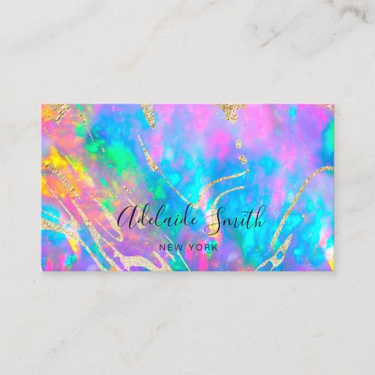 carte de visite en pierre de l'opale (Devant)