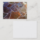 Carte de visite en pierre de sable (Devant / Derrière)