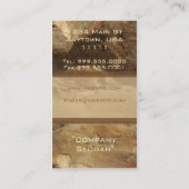 Carte de visite en pierre de tricolore (Dos)