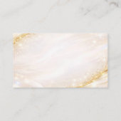 Carte de visite en pierre d'opale dorée (Dos)