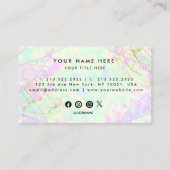 Carte de visite en pierre optique (Dos)