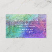 Carte de visite en pierre optique Holographique en (Dos)