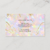 carte de visite en pierre rose pâle (Dos)