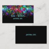 Carte de visite en spirale en verre brisé (Devant / Derrière)