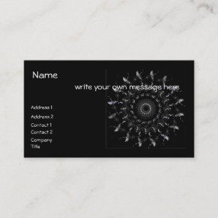 Carte de visite en spirale géométrique