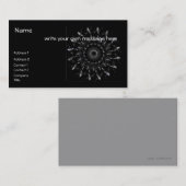 Carte de visite en spirale géométrique (Devant / Derrière)