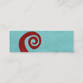 carte de visite en spirale rouge (Dos)