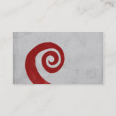 carte de visite en spirale rouge (Dos)