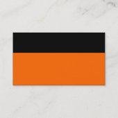 Carte De Visite En-tête couleur - noir et orange (Dos)