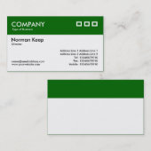 Carte De Visite En-tête couleur - Vert (006600) v2 (Devant / Derrière)
