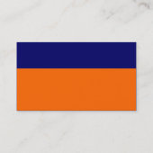 Carte De Visite En-tête de couleur - Bleu et orange (Dos)