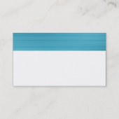 Carte De Visite En-tête texturé couleur - Bleu clair brossé (Dos)