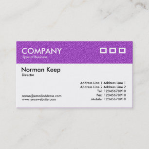 Carte De Visite En-tête texturé couleur - Tex violet incorporé