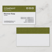 Carte De Visite En-tête texturé couleur - Tissu jaune (Devant / Derrière)