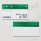 Carte De Visite En-tête texturé couleur - Vert brossé (Devant / Derrière)