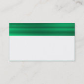 Carte De Visite En-tête texturé couleur - Vert brossé (Dos)