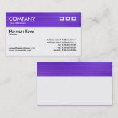 Carte De Visite En-tête texturisé par couleur - violette balayée (Devant / Derrière)