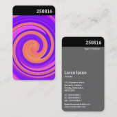 Carte De Visite En-tête V - Abstrait 250816 - 01c (Devant / Derrière)
