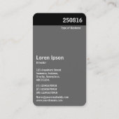 Carte De Visite En-tête V - Abstrait 250816 - 01c (Dos)