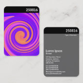Carte De Visite En-tête V - Abstrait 250816 - 01c (Devant / Derrière)