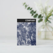 Carte De Visite En-tête V - Automne Bleu (Debout devant)