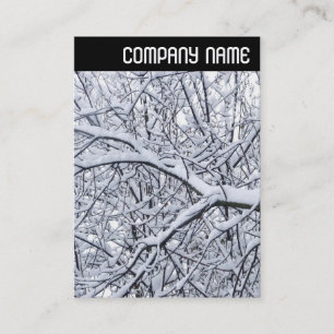 Carte De Visite En-tête V - Branches de neige