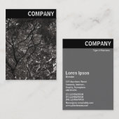 Carte De Visite En-tête V - Branches japonaises 01 (Devant / Derrière)