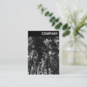 Carte De Visite En-tête V - Canopée en bois 01 BW (Debout devant)