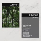 Carte De Visite En-tête V - Canopée en bois 02 (Devant / Derrière)