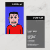 Carte De Visite En-tête V - Caractère amusant 01 (Devant / Derrière)