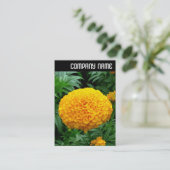 Carte De Visite En-tête V - Chrysanthème orange (Debout devant)