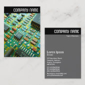 Carte De Visite En-tête V - Circuitrie (Devant / Derrière)