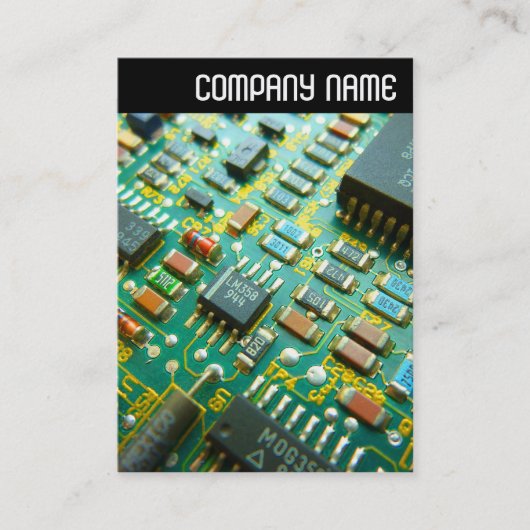 Carte De Visite En-tête V - Circuitrie (Devant)