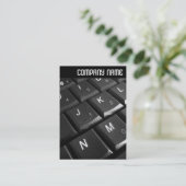 Carte De Visite En-tête V - Clavier Carnet 02 (Debout devant)