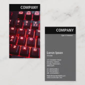 Carte De Visite En-tête V - Clavier lumineux (Devant / Derrière)