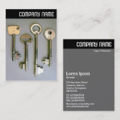 Carte De Visite En-tête V - Clés (Devant / Derrière)