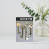 Carte De Visite En-tête V - Clés (Debout devant)