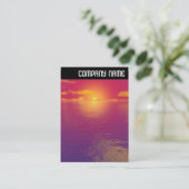 Carte De Visite En-tête V - Coucher de soleil (Debout devant)