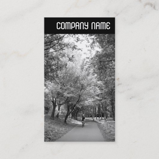 Carte De Visite En-tête V - Cycle Way B&W (Devant)