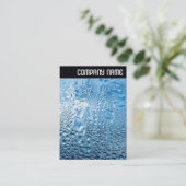 Carte De Visite En-tête V - Eau bleue (Debout devant)