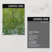 Carte De Visite En-tête V - Érable japonais (Devant / Derrière)