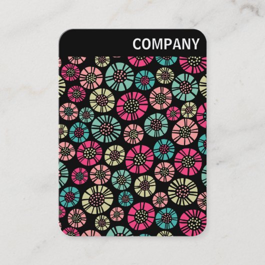 Carte De Visite En-tête V - Fleurs Abstraites 031023 (Devant)