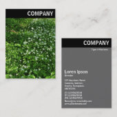 Carte De Visite En-tête V - Fleurs de bois (Devant / Derrière)