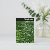 Carte De Visite En-tête V - Fleurs de bois (Debout devant)