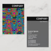 Carte De Visite En-tête V - Fractal Abstrait 19111a (Devant / Derrière)