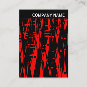 Carte De Visite En-tête V - Image Abstraite en rouge et noir