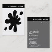 Carte De Visite En-tête V - Image - Big Black Blot (Devant / Derrière)