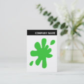 Carte De Visite En-tête V - Image - Big Green Blot (Debout devant)
